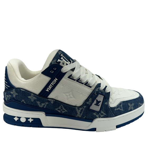 Louis Vuitton Men's Denim Sneakers Size - 10US - Picture 1 of 10